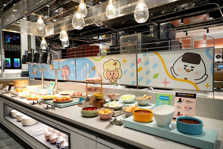 饗食天堂高雄夢時代旗艦店首度推出兒童餐檯。圖／饗賓餐旅提供