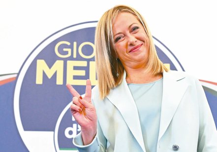 「義大利兄弟黨」黨魁梅洛尼將成為首位女總理。（歐新社）