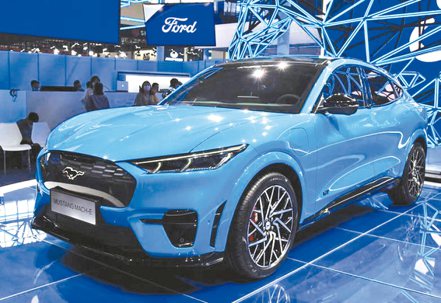 福特中國設立獨立公司發展電動車業務。圖為福特旗下產品Mustang Mach-E電動車。（網路照片）