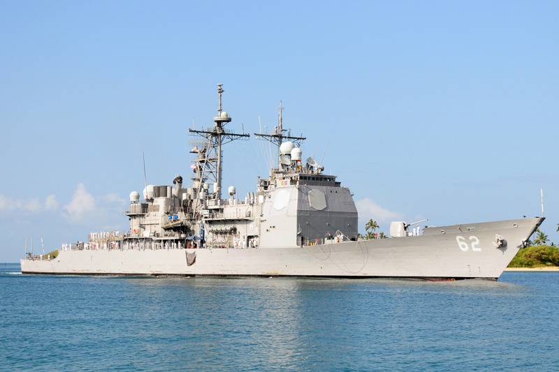美國海軍規劃，昌斯洛維爾號巡洋艦將於2026會計年度退役，不過如今恐先被更名。圖／美國海軍檔案照