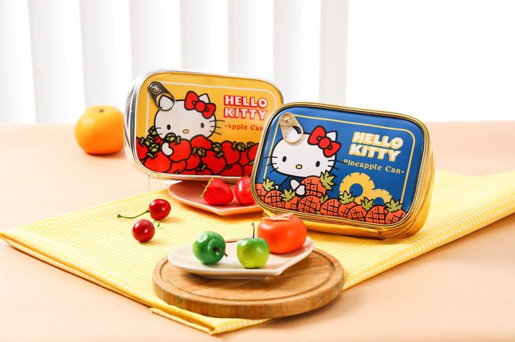 momo購物網10月集點加價購推出「Hello Kitty水果罐頭收納包（2入組...