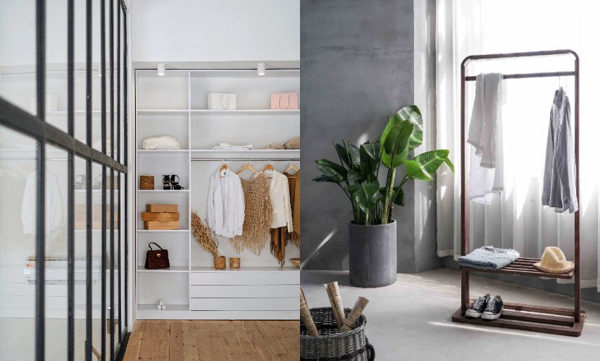 在家設置一個能整齊收納服飾及飾品配件的空間，讓生活更加便捷有規劃。Photo by tu tu、Olena Sergienko on Unsplash