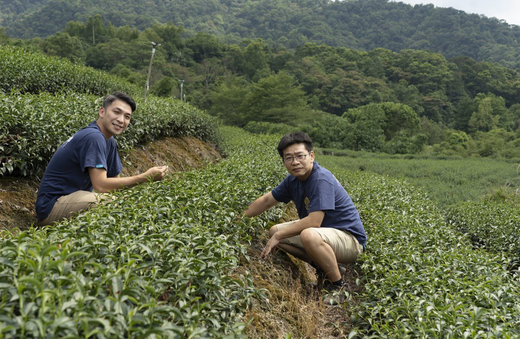 （左）坪感覺創辦人蔡威德、（右）在地茶農。 圖／周書羽攝影