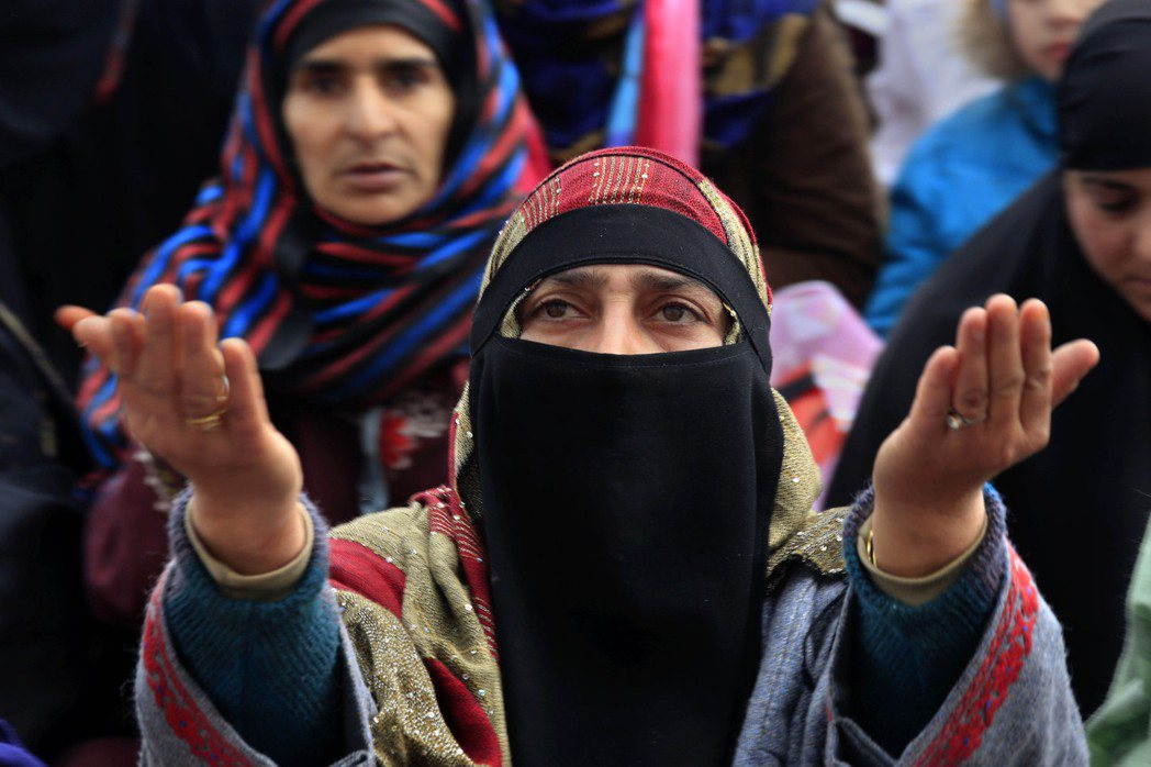 圖為印度喀什米爾的女性穆斯林。 圖／美聯社
