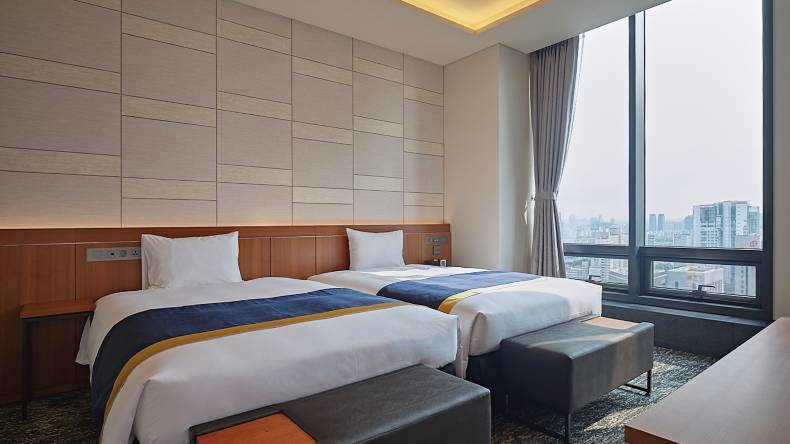 「首爾麻浦魯內酒店」為日本Roynet酒店集團首間進駐在南韓的酒店。 易遊網提供