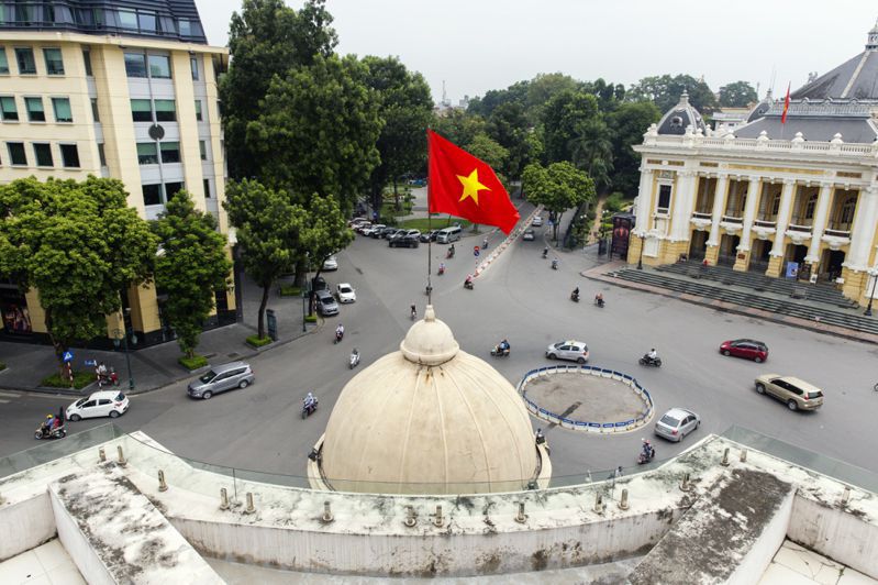 越南股市指数10日盘中一度重挫逾2%，跌至近两年低点。（彭博资讯）(photo:UDN)