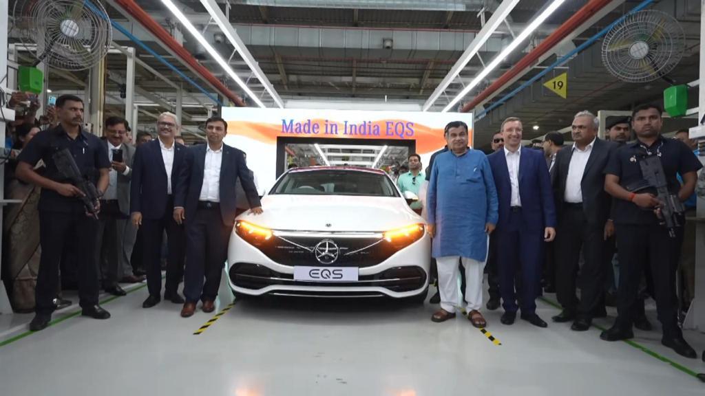 Mercedes-Benz EQS 580 4MATIC正式在印度工廠下線。 摘自Carscoops