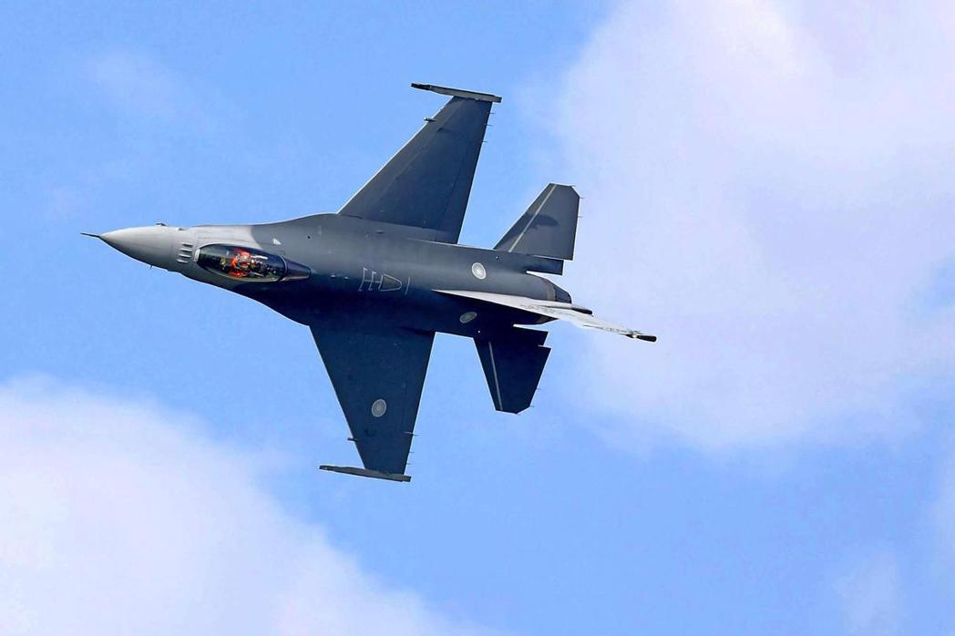 圖為台灣F-16V戰機。 圖／聯合報系資料照