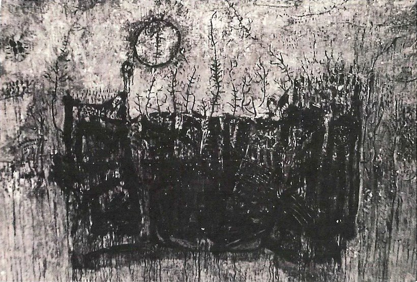 江賢二早年少數讓他自己滿意的作品《淨化之夜》。圖／摘自江賢二藝術園區官網