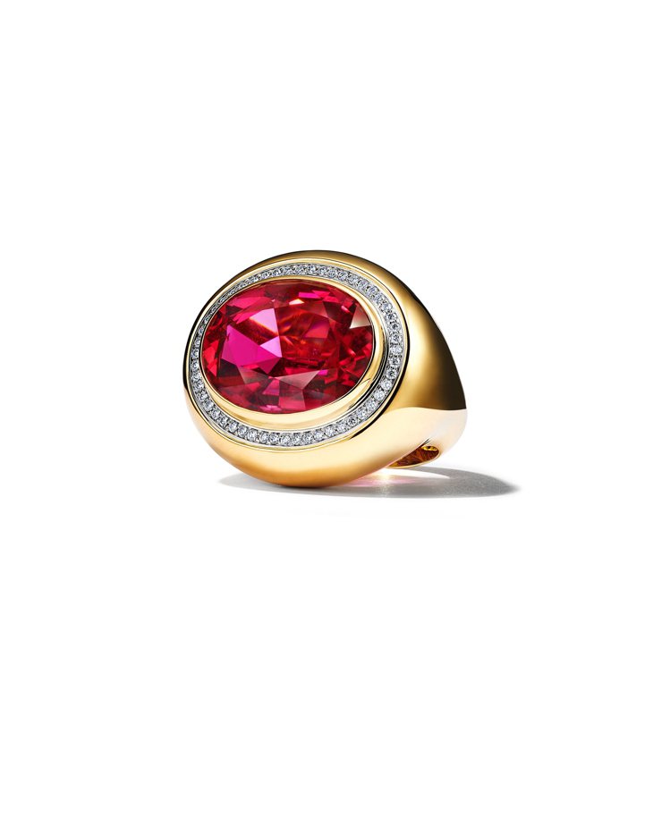 Paloma Picasso™ Studio高級珠寶18K 黃金雙圈戒指，鉑金、...