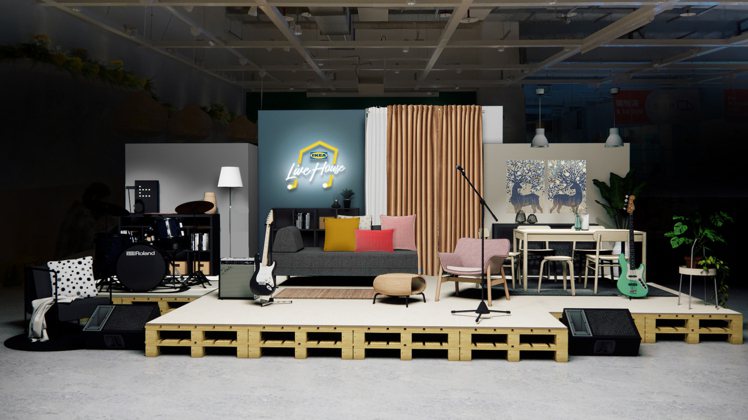 IKEA打造Live House，將在新莊店辦演唱會。圖／IKEA提供