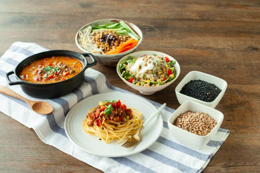 高營養食物「扁豆」的四種簡單家常料理。 圖／里仁