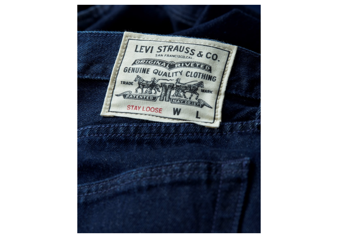 LEVI'S® 旗下WellThread® 極致環境友善系列，包括布料、雙馬皮標...