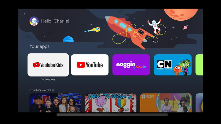Google TV的兒童設定檔方便家長依照孩子年齡彈性調整相關設定。圖／Goog...