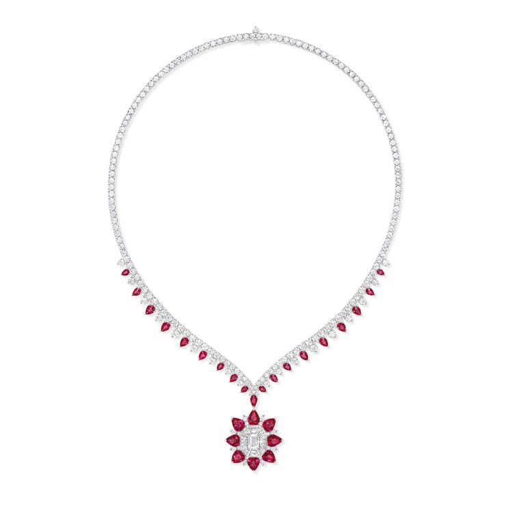 New York系列718 Marble Marquetry紅寶石與鑽石項鍊，價...