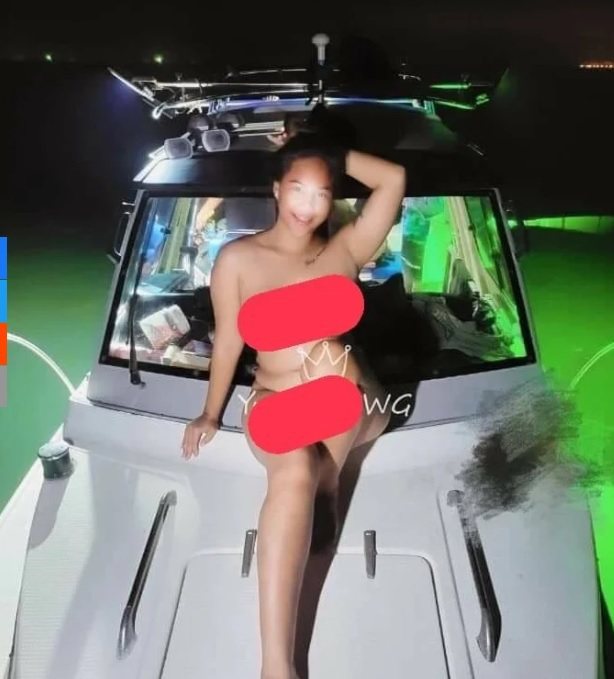 泰國店家推出裸女陪釣，宣稱可以釣魚、吸奶、吃海鮮。圖擷自臉書