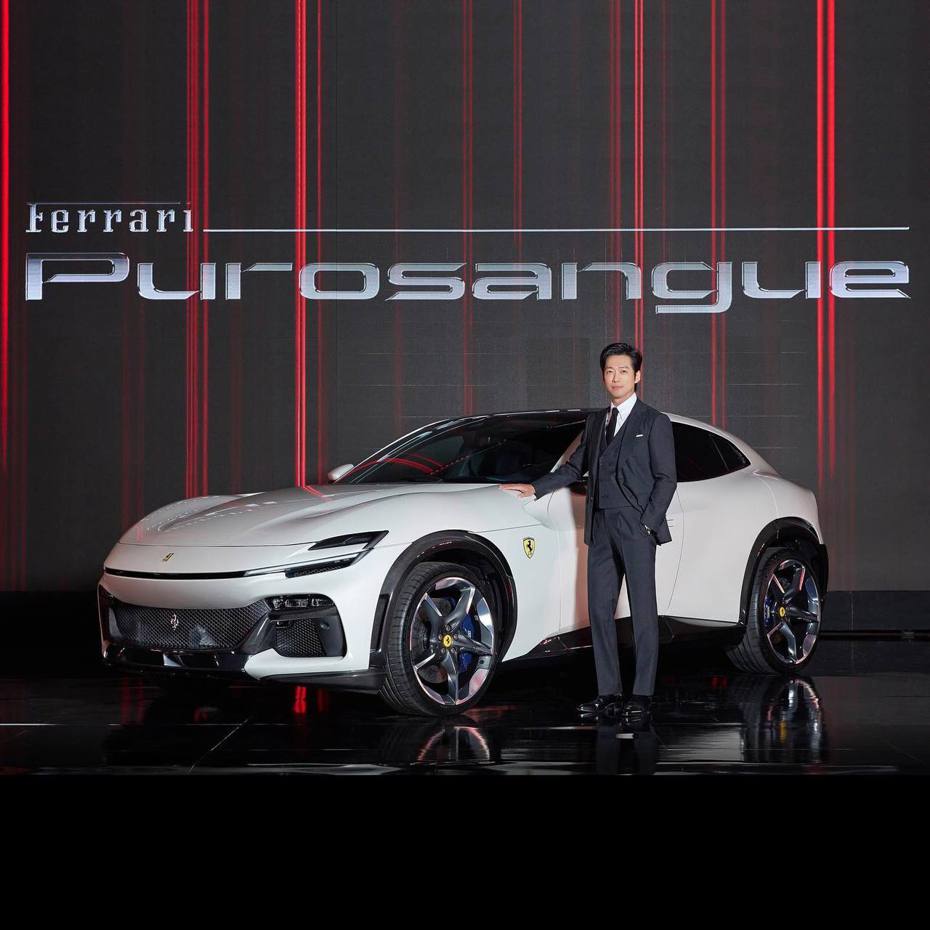 全新Ferrari Purosangue選擇韓國作為其亞洲首度亮相市場，現場還邀請了大勢演員南宮珉來站台。 摘自FMK Facebook