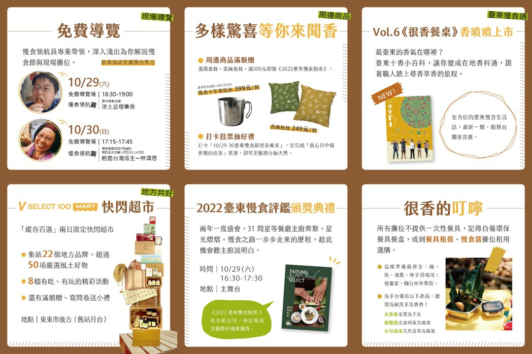 2022臺東慢食節很香餐桌活動總覽，圖｜臺東慢食節提供