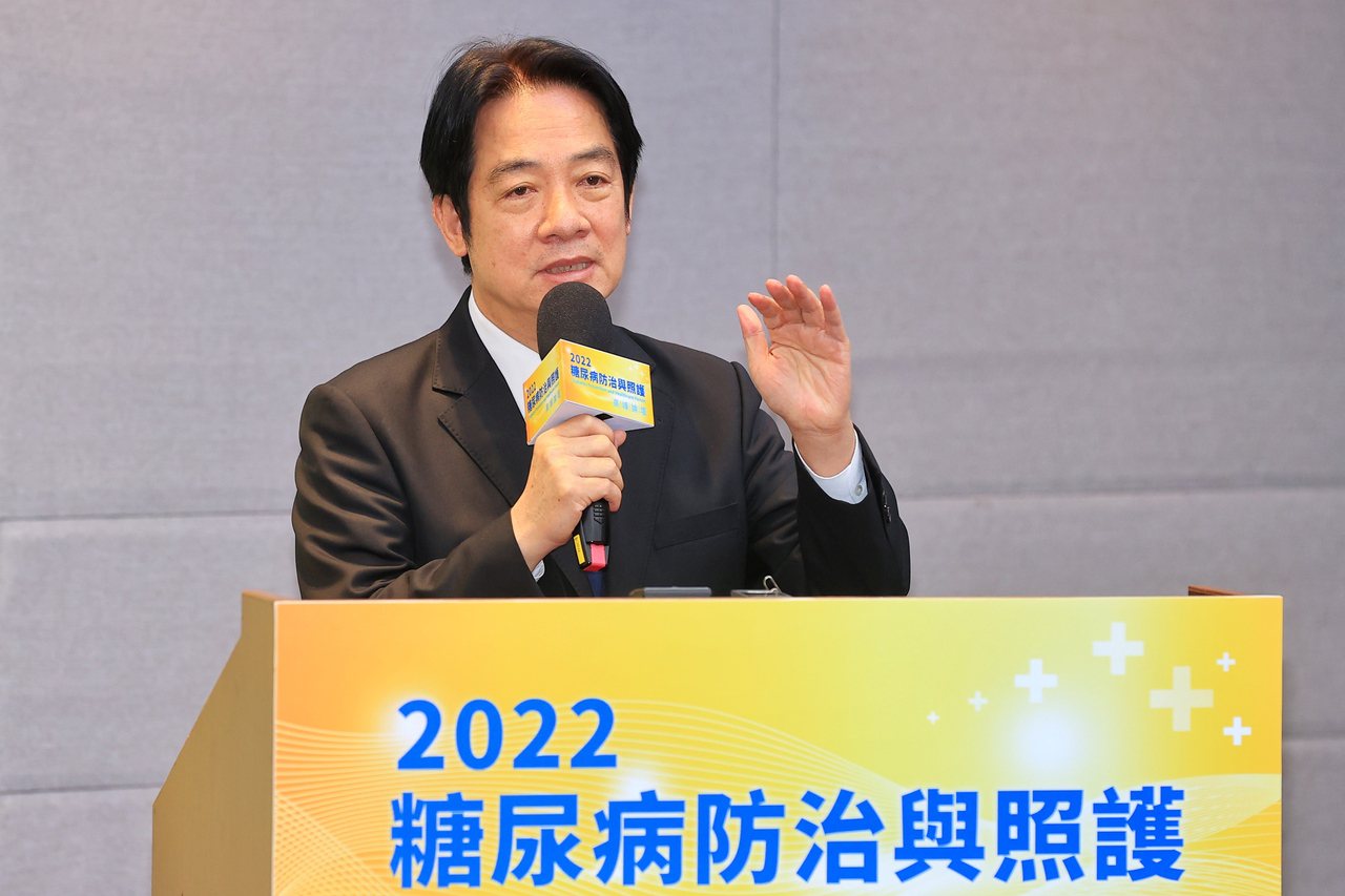 2022糖尿病高峰論壇在台大醫院國際會議中心舉行，副總統賴清德致詞。記者林伯東／攝影