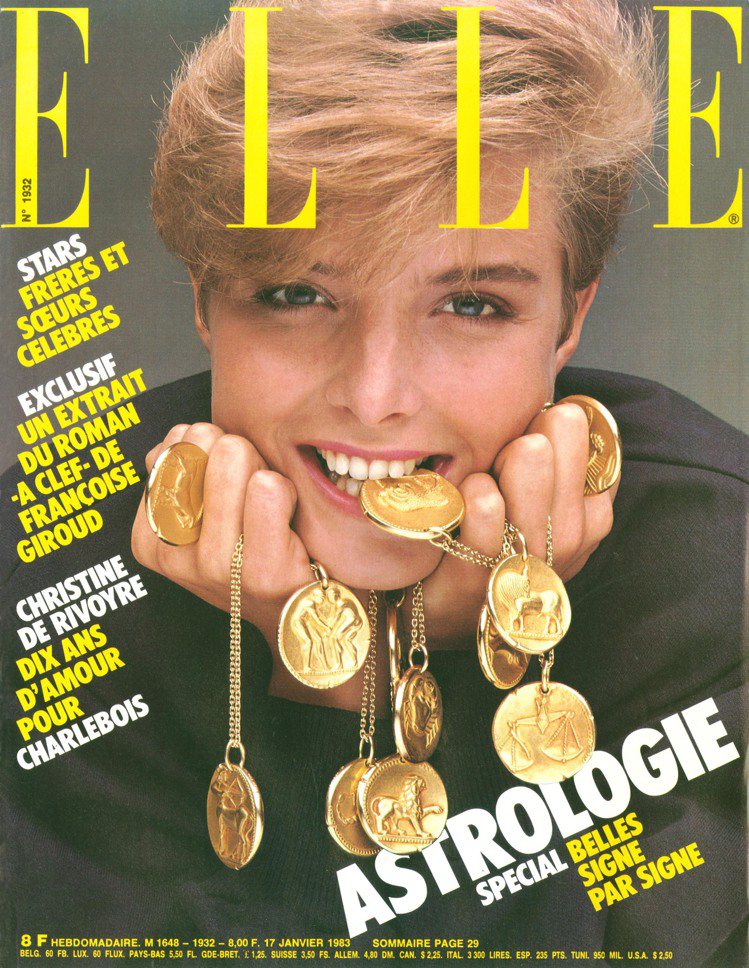 梵克雅寶星座系列吊墜登上1983年法國《ELLE》雜誌封面， © Olivier...