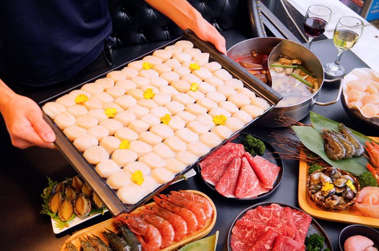 符合條件者，至「新馬辣Plus+」可升級「北海道生食級干貝吃到飽」。圖／馬辣提供