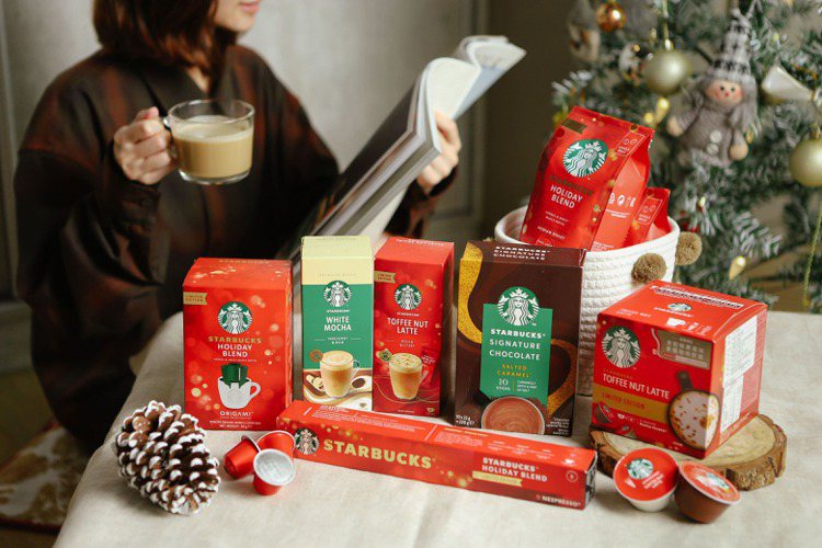 星巴克®家享咖啡2022耶誕系列，全系列3大口味、8款商品，11月1日起各大通路...