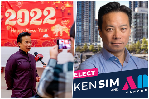 10月15日，具有香港背景的沈觀健（Ken Sim）當選為溫哥華歷史上首位的「華...