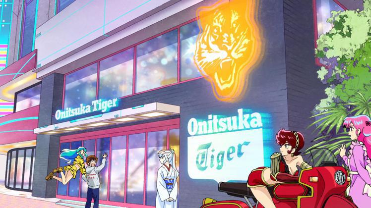 鬼塚虎與動漫製作團隊甚至合作創作了原創故事的特殊影片，舞台在新澀谷的虛擬商店，靈感來自實際存在的品牌澀谷分店。圖／Onitsuka Tiger提供