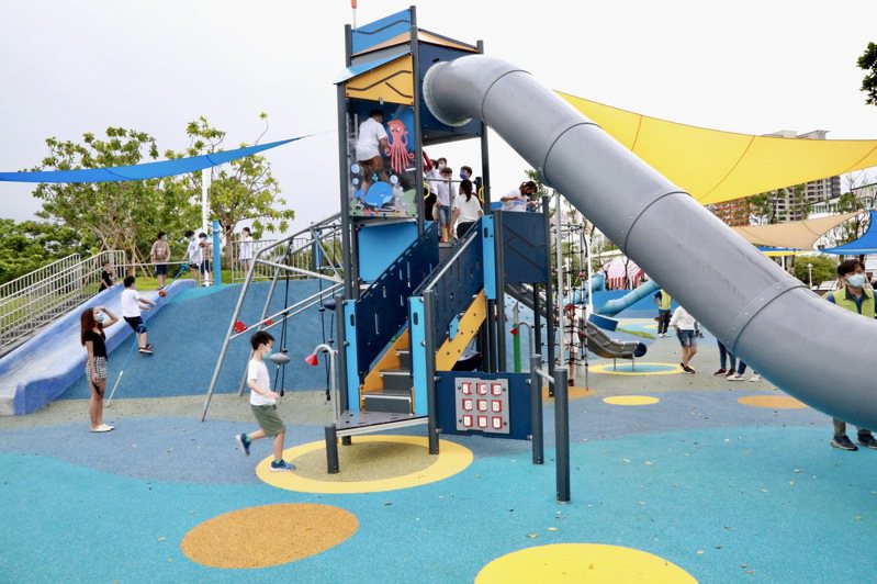 台南市政府規畫39座特色公園，其中15座已完工。圖／台南市工務局提供