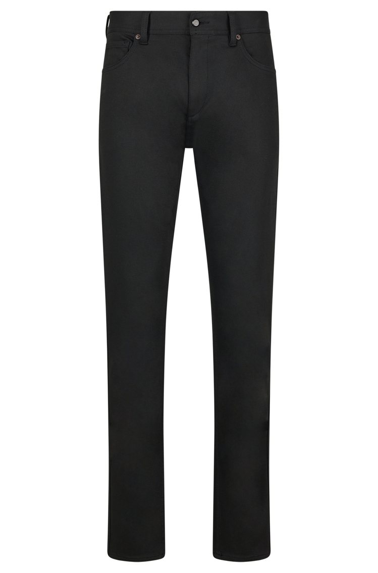 PORSCHE X BOSS黑色彈性單寧長褲，9,900元。圖／BOSS提供
