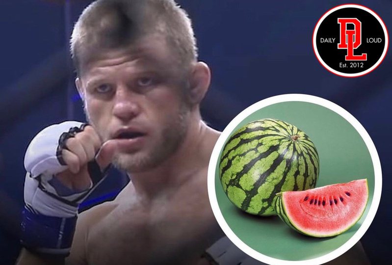 俄羅斯格鬥選手疑似吃西瓜中毒身亡。圖擷自twitter