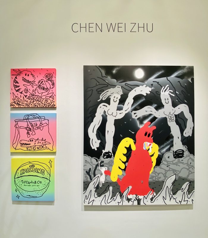 ▲ 年輕藝術家朱晨維 CHEN WEI ZHU 的創作