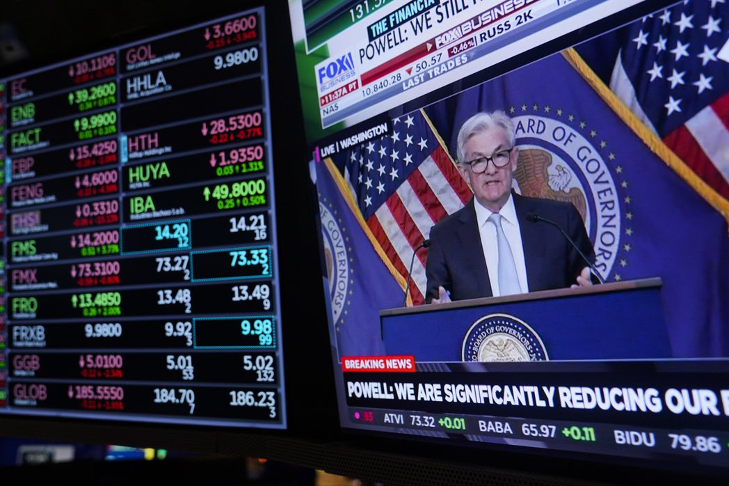 「如今，比起政治上的預期，市場受到Fed決策的影響更大。」右為Fed主席鮑爾。 ...