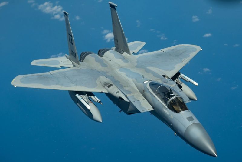 2019年，嘉手納基地慶祝F-15進駐40周年。圖／美國空軍檔案照