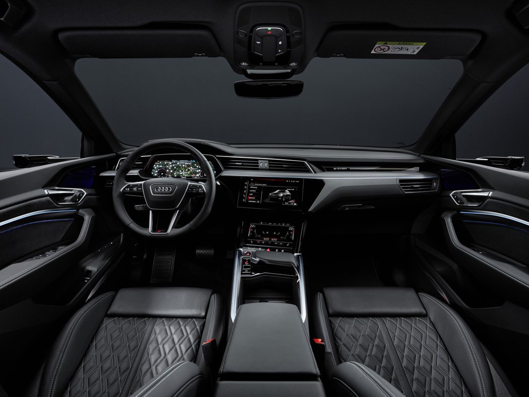 Audi Q8 e-tron內裝。 圖 / Audi