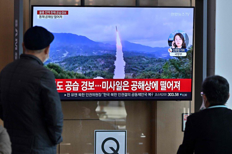 南韓軍方表示，北韓今天再朝東海（日本海）試射一枚彈道飛彈。法新社