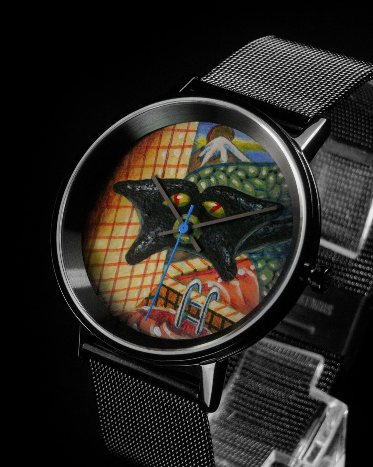 藝術家黃子杰的「時空獸系列」主題限量腕表，10,800元、限量10組。圖 /  yunivers hsieh提供