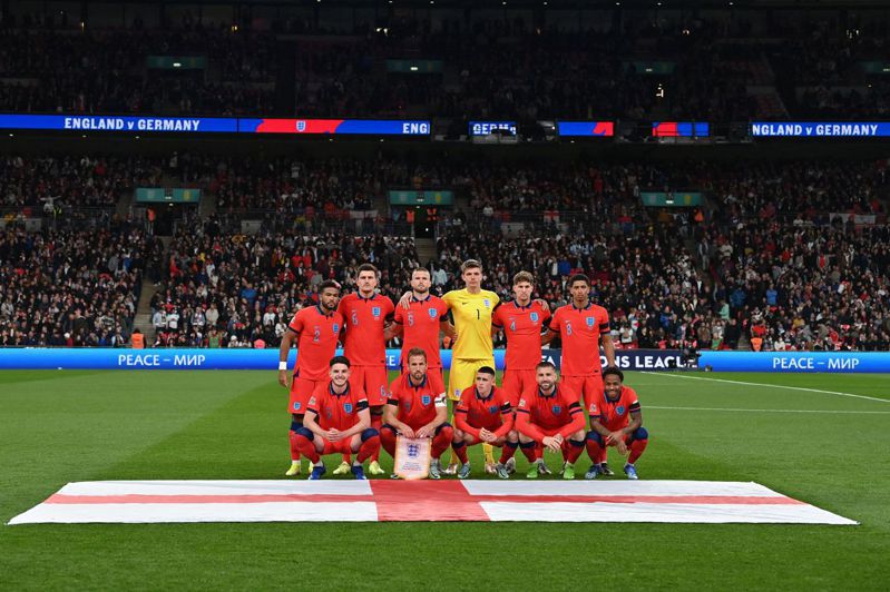 英格蘭隊是本屆世足賽會內賽球員陣容身價最高的球隊。 法新社