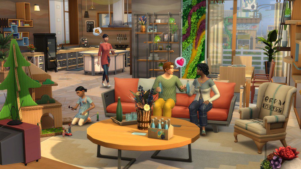 《模擬市民4》以豐富內容映射現實社會的消費生活。圖╱EA提供