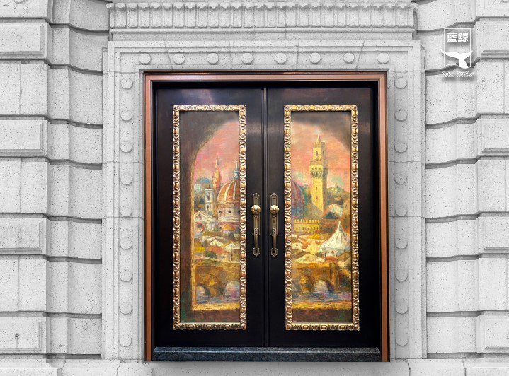 永恆經典之作「藍鯨H4佛羅倫斯 油畫大門」將油畫珍藏於門上。