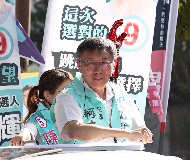台北市長柯文哲今在高雄輔選表示，黃珊珊不是接班人或合夥人，而是獨立自主候選人。記者劉學聖／攝影