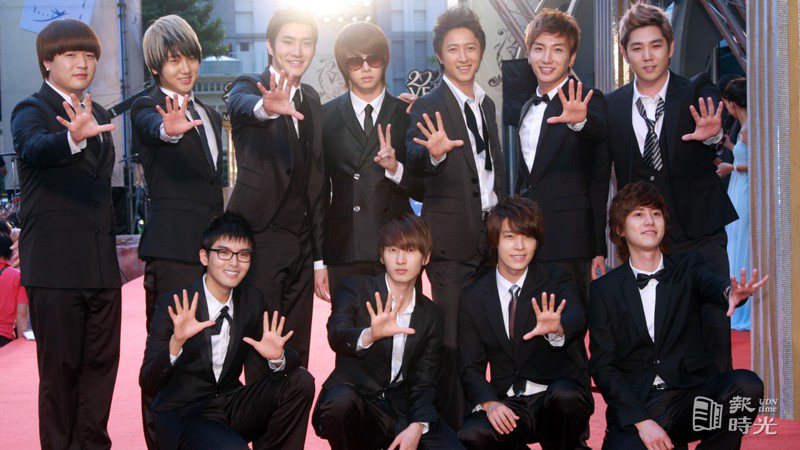 Super Junior參加第20屆金曲獎。圖／聯合報系資料照（2009/06/27 陳瑞源攝影）