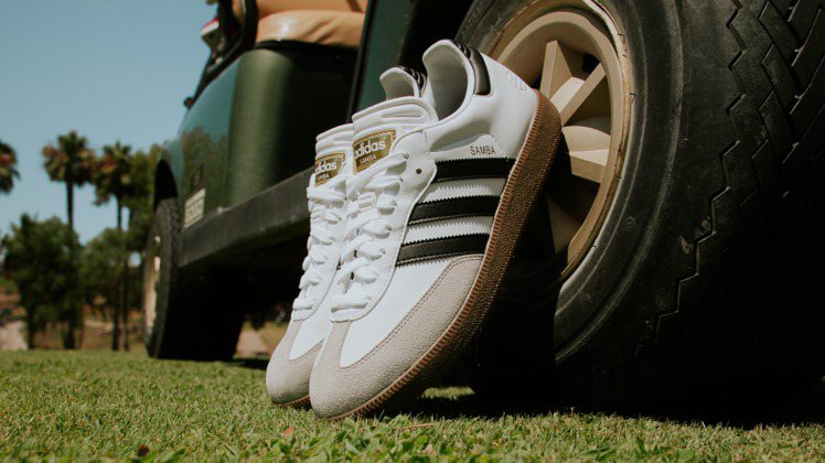 adidas Golf限量版Samba OG Golf鞋，4,490元。圖／ad...
