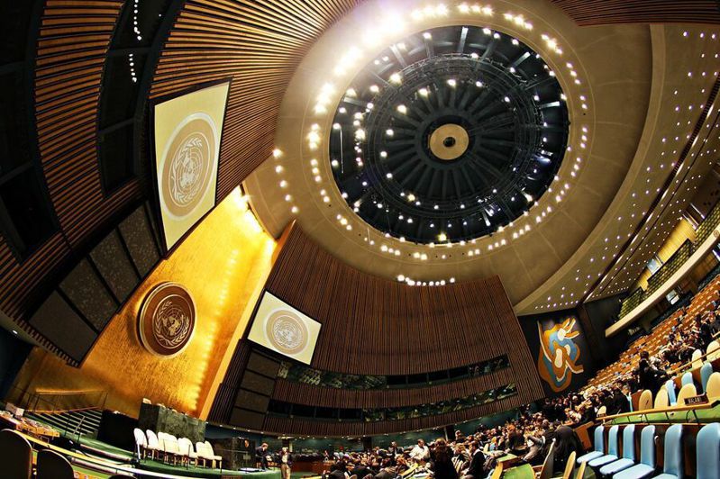 联合国大会14日作出要求俄罗斯对乌克兰进行赔偿的决议，但支持的国家数量是大会有关俄乌战争的决议最少的。（Photo by Basil D Soufi on Wikimedia Commons）(photo:UDN)
