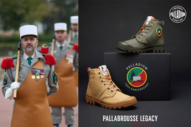 PALLADIUM在迎來品牌75周年之際，回歸正統軍事風範，與法國外籍兵團合作，...