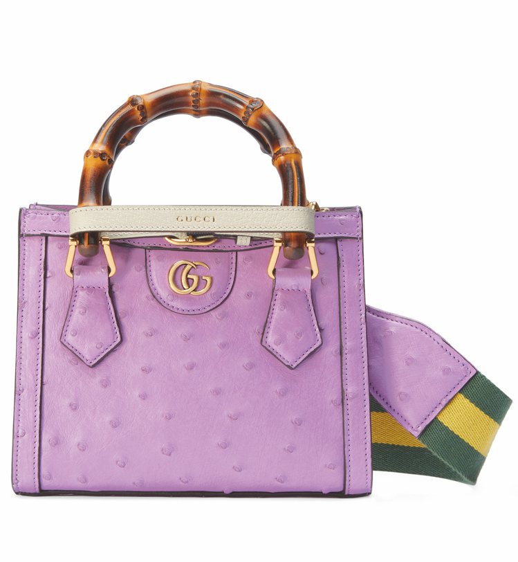 紫色Gucci Daina竹節包，28萬1,600元。圖／GUCCI提供