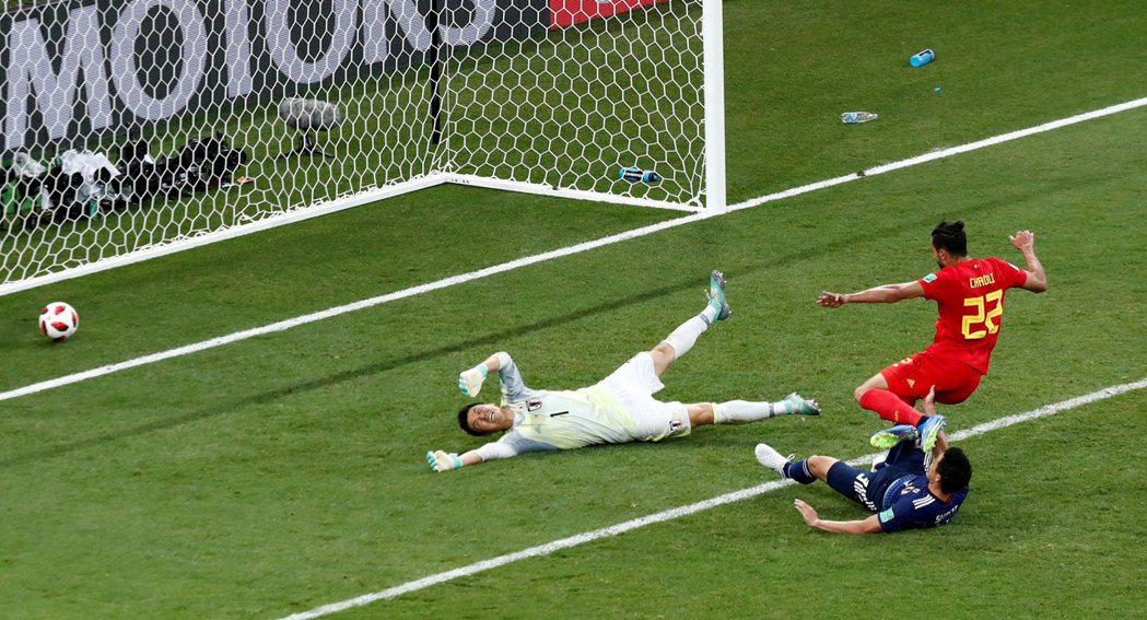 2018年俄羅斯世界盃，日本在對戰比利時最關鍵的關鍵一役吞敗——比利時球員查德利...
