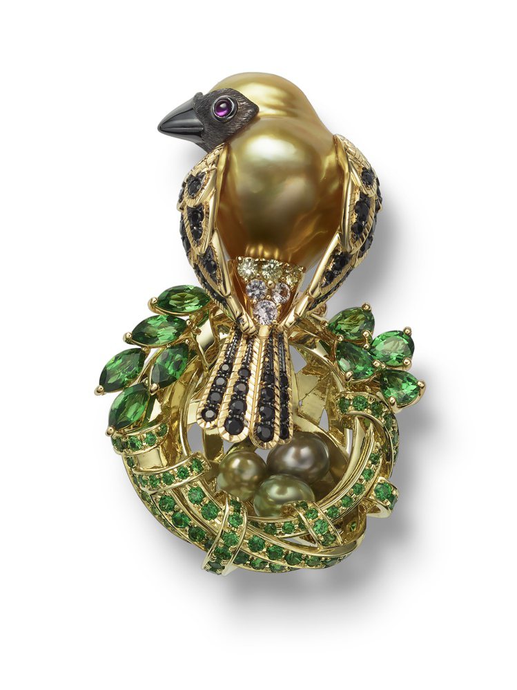 Mikimoto Wild And Wonderful頂級珠寶系列非洲-織布鳥造...