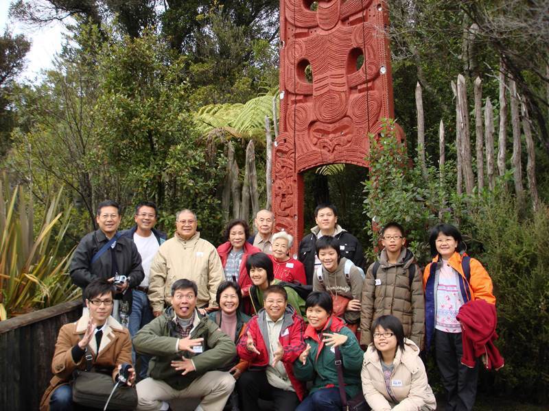2007年紐西蘭家族旅遊探訪乾女兒月英、春月。