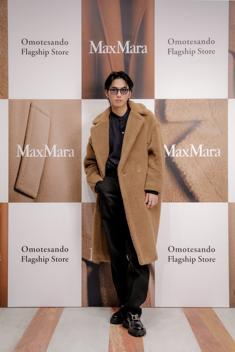 模特兒大平修藏是近日日本時尚界新寵，頻繁出席時裝、高級珠寶活動。圖 / Max Mara提供